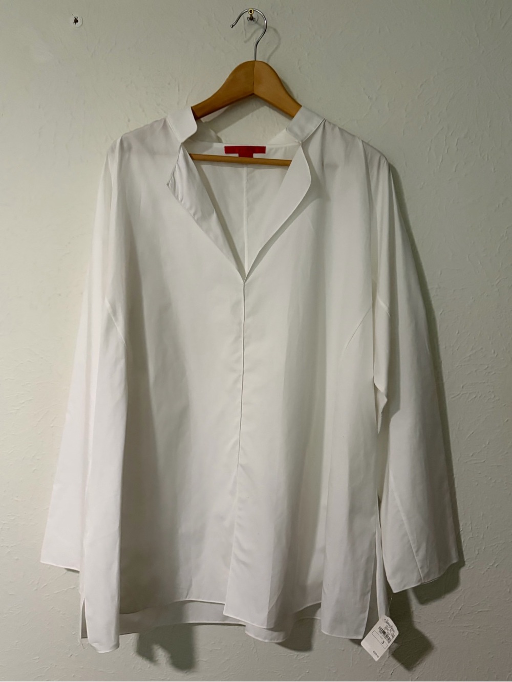 NWT SHAMASK Long Sleeve Women's Cotton Blouse Size 3 US XL/2XL